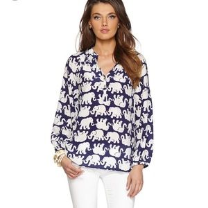 Lilly Pulitzer Elsa “Tusks in Sun” top